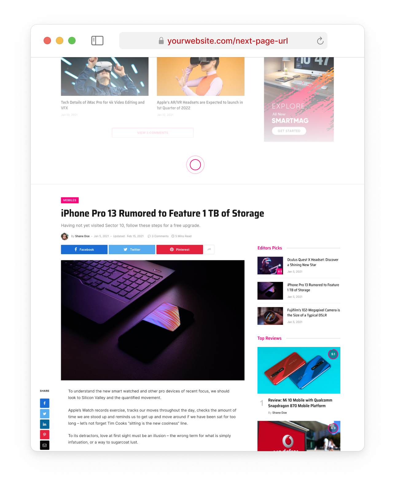 SmartMag là theme WordPress dành cho website tin tức