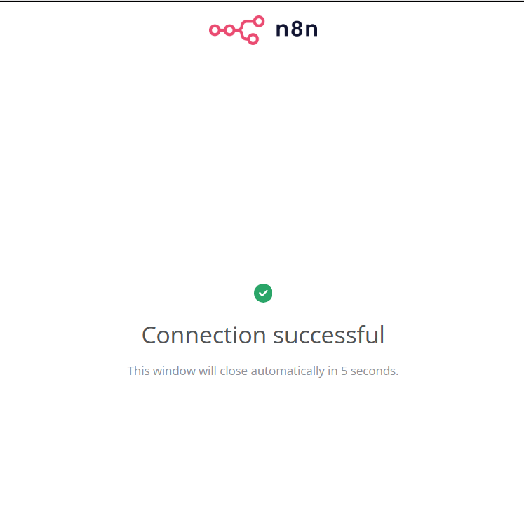 Kết nối Google Sheet vào n8n thành công