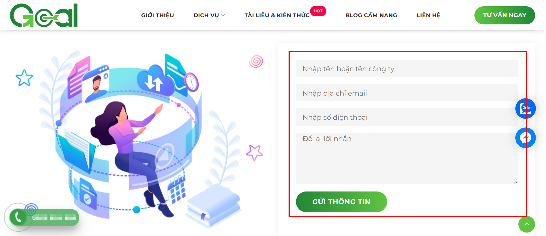 Ví dụ biểu mẫu liên hệ được tạo từ plugin Contact Form 7