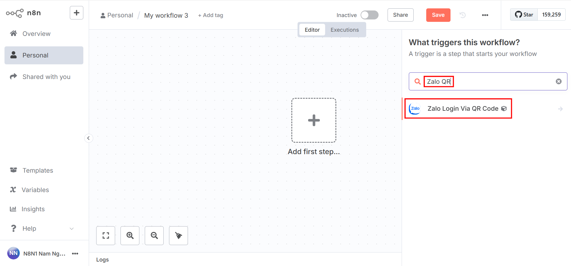 Cách cài node Zalo trong n8n