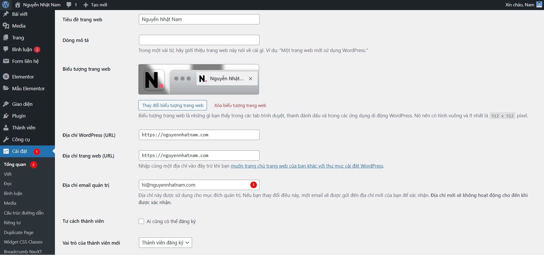 Hướng dẫn thay đổi email quản trị trên website WordPress