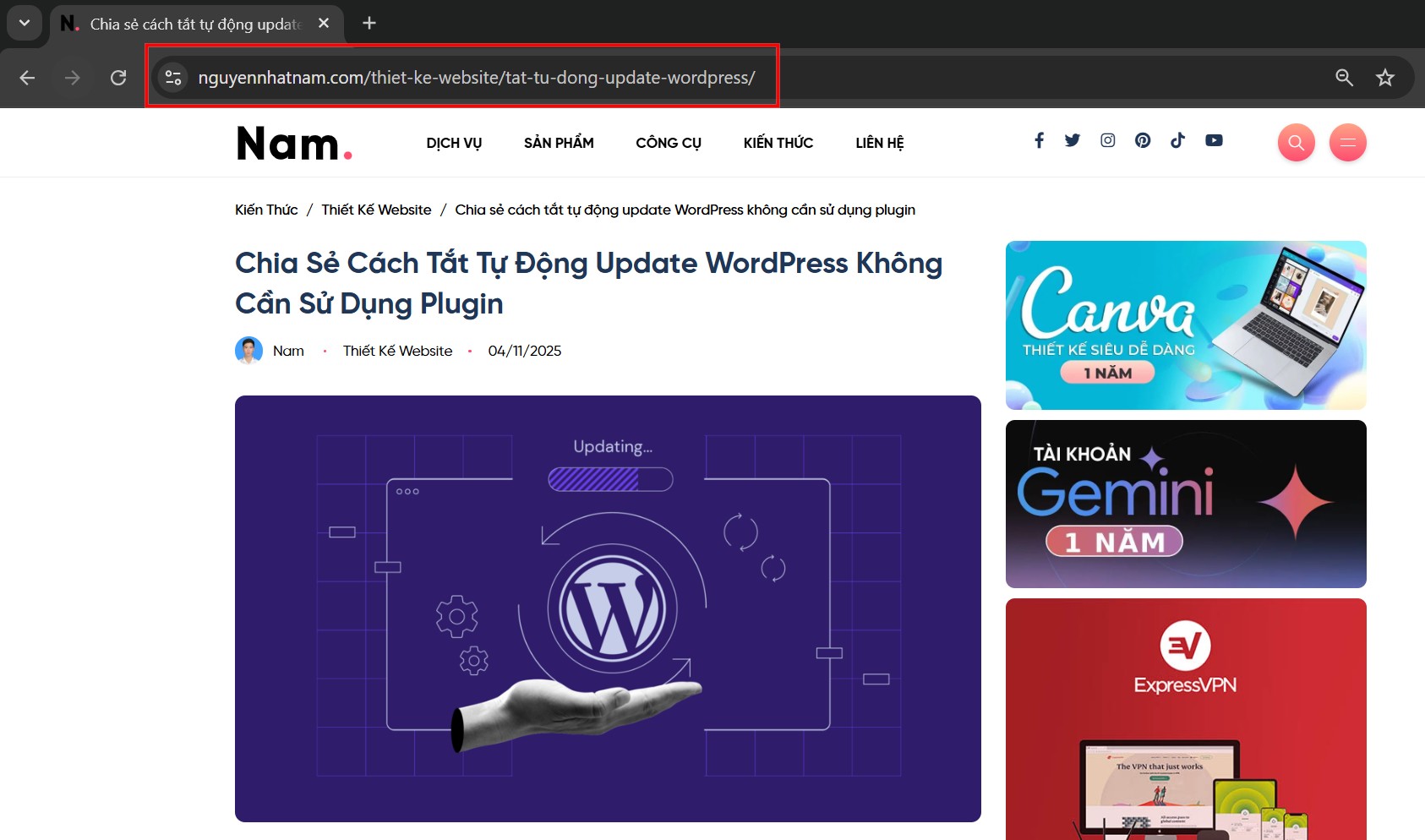 Xoá slug giúp URL ngắn gọn, tối ưu SEO
