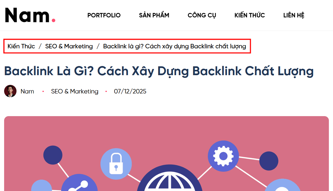 Cách triển khai Breadcrumb hiệu quả