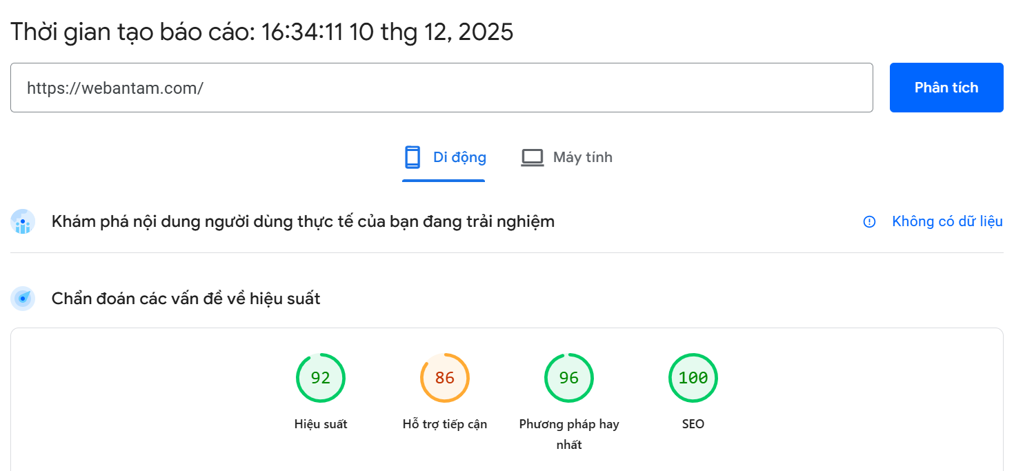 Tốc độ và hiệu năng hosting là yếu tố quan trọng