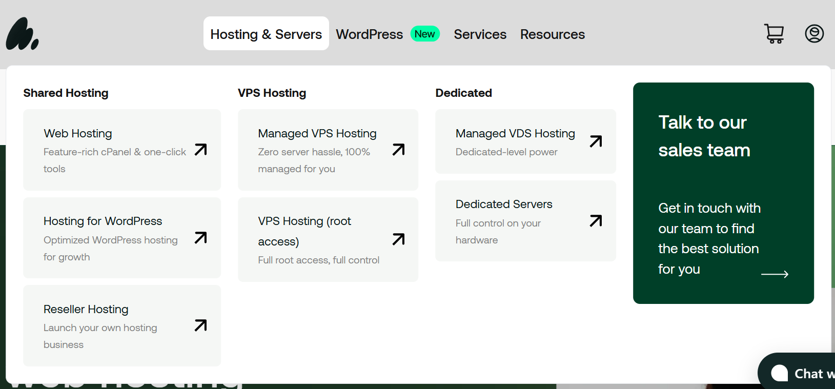 hosting.com cung cấp nhiều dịch vụ lưu trữ web