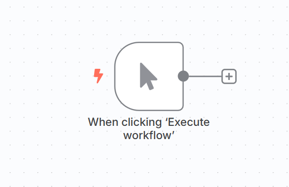 Manually trigger trong n8n