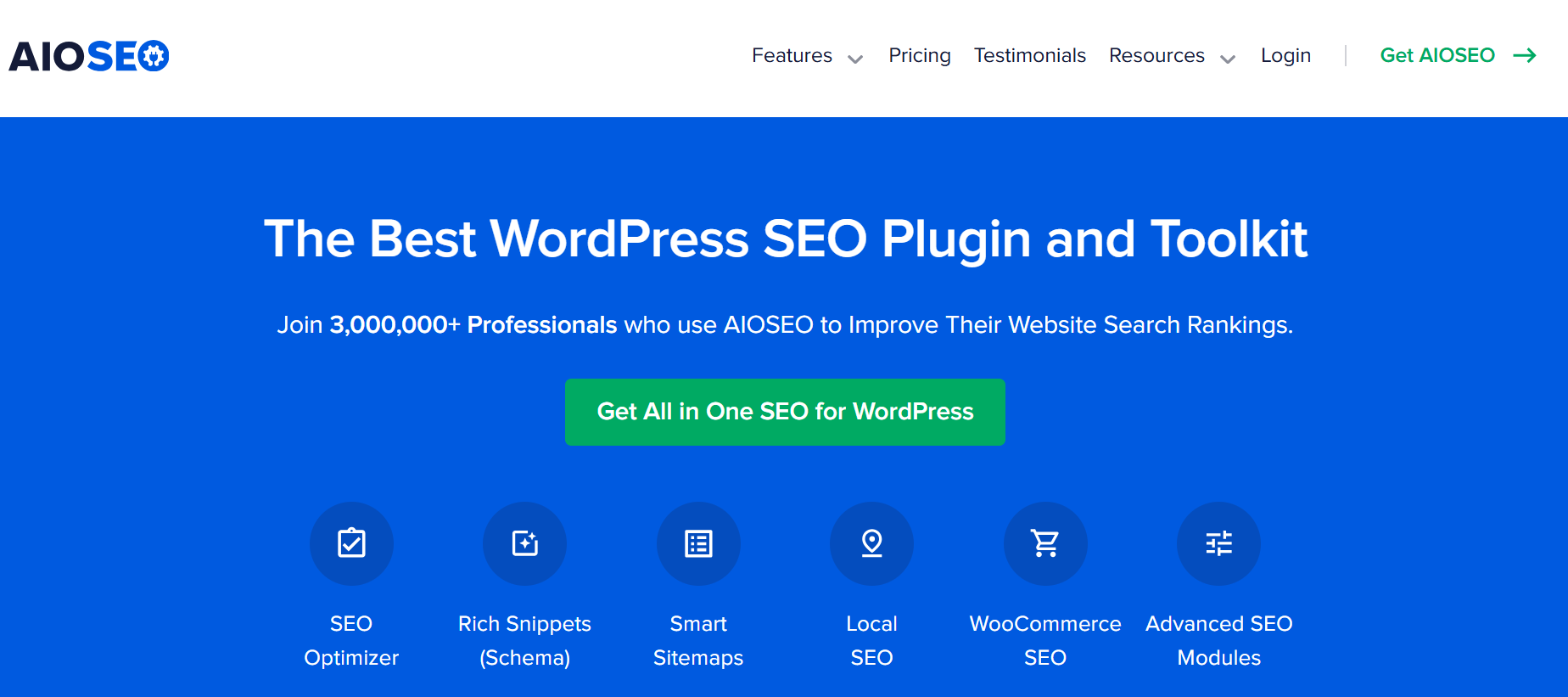 Plugin AIOSEO cho website WordPress